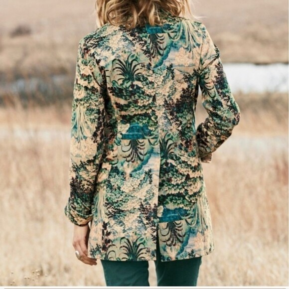 NWT Peruvian Connection women's Pastorale Velveteen Blazer Jacket Size 2 XS - Picture 4 of 13